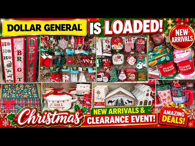 DOLLAR GENERAL IS LOADED🎄🔥DOLLAR GENERAL CHRISTMAS NEW ARRIVALS & CLEARANCE EVENT! #newvideo