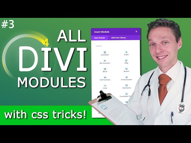 All Divi Modules Overview incl. CSS Tricks - Part 3