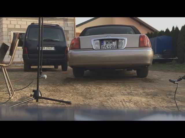 Lincoln Town Car 2000 new H pipe no mufflers sound