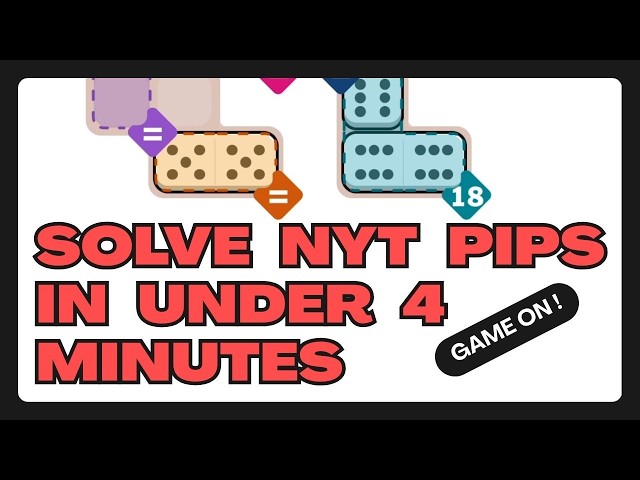 Solve NYT Pips in Under 4 Minutes: All 3 Levels Full Tutorial
