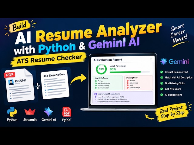 Build an AI Resume Analyzer with Python & Gemini AI | ATS Resume Checker