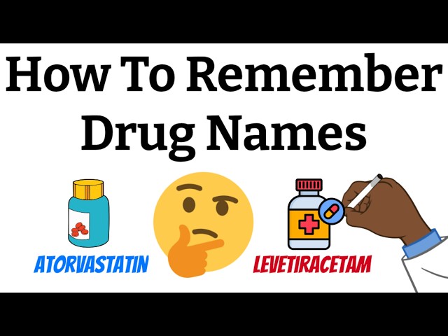 How to remember drug names and drug facts EASILY (Tips from a pharmacist)
