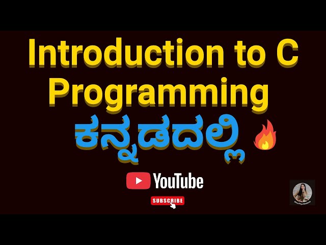 C Programming Basics in Kannada | Learn C from Scratch