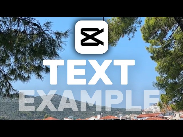CapCut Transparent Text - Tutorial
