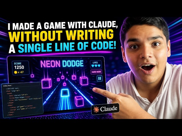 I made a game with Claude, without writing a single line of code!