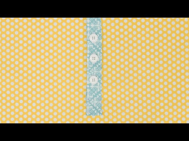 How to Add a Button Placket to a Garment