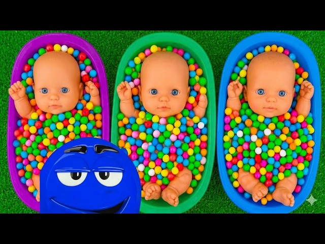 Satisfying Video l How to Make Rainbow Bathtubs into Mixing Slime with Glitter Pool Cutting ASMR 26