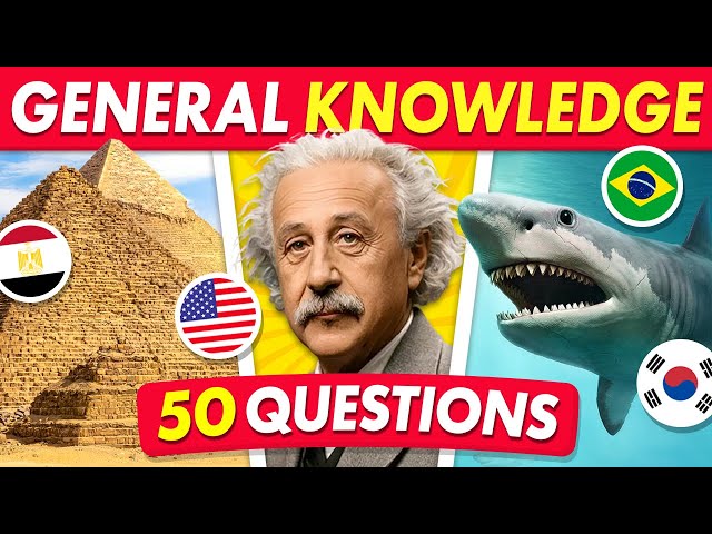 50 Questions Everyone Should Know! | General Knowledge Trivia Quiz 🧠🔥