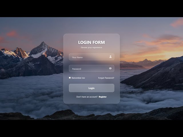 Modern Login Form with Floating Labels ✨ | HTML & CSS Only | No JavaScript