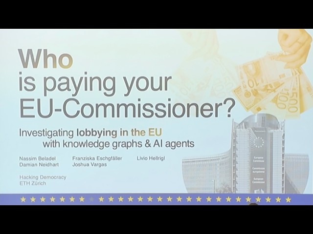 Project presentation by group "Who is paying your EU Commissioner?"
