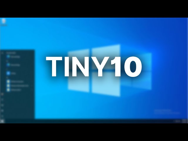 A Lightweight Windows 10? - Tiny10