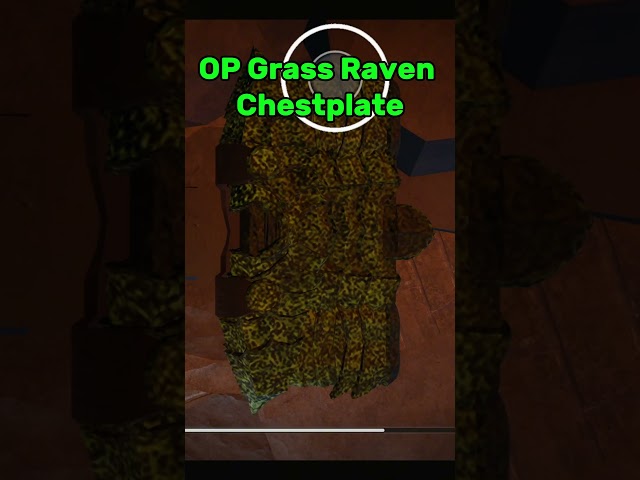 OP GRASS CHESTPLATE #theforge #roblox #grass #update #op #funny #shorts #cool #trident #spear