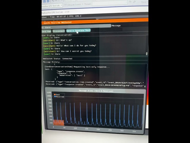 OpenAI Realtime Connection (BETA) C++ GPU Client (RIP Mouse button) #AI #Programming