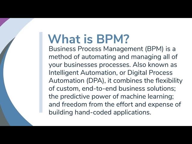 What is BPM and What is Workflow?