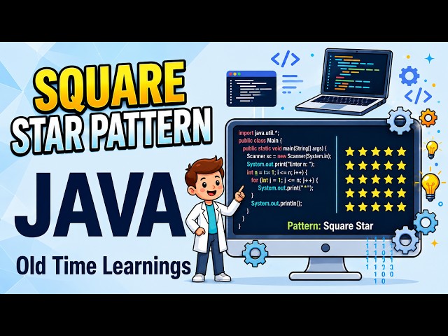 Square Star Pattern in JAVA