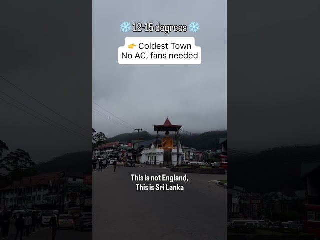 Coldest town of Sri Lanka ❄️