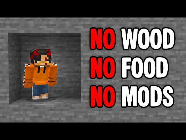 I Beat ONLY Stone Minecraft