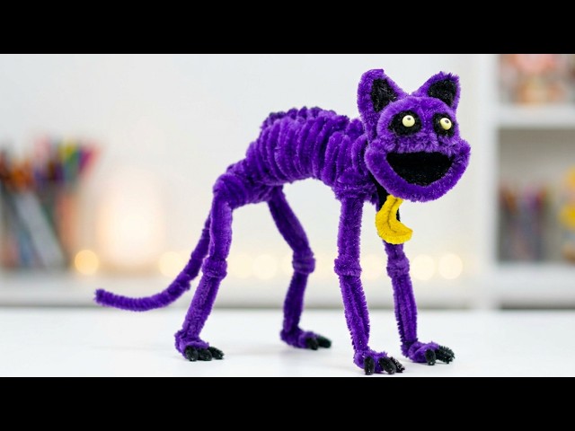 How to make a Catnap with pipe cleaners step by step, easy / pipe cleaner (Poppy Playtime)