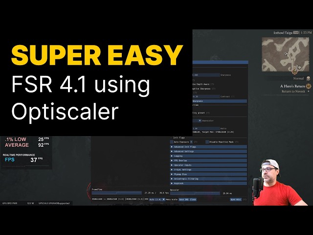 Unlock FSR 4.1 Everywhere | Simple Injection Guide Using Optiscaler