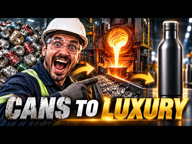 Inside a Factory That Turns Old Aluminum Cans Into Luxury Bottles | Aluminum Recycling Process
