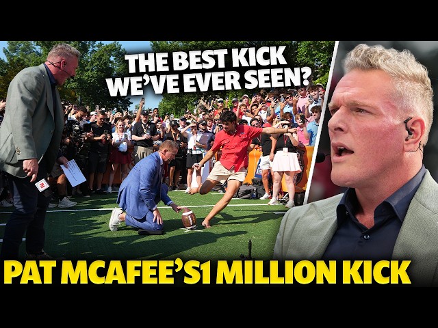 This May Be The Best Kick Yet... | Pat McAfee's $1,000,000 Kicking Is Easy Contest