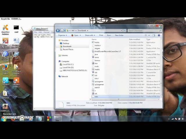 make a click button on your html website