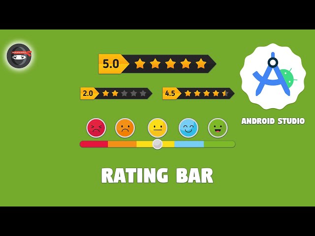 How to Create a Rating Bar in Android Studio (Java)