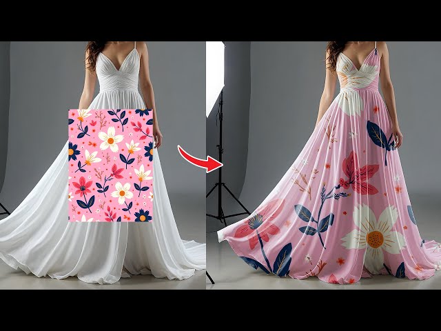 How To easily Add Design on Dress in Photoshop