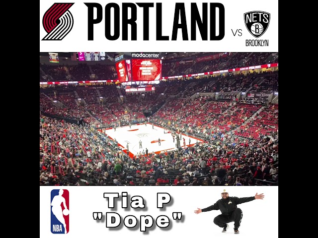 Artist “Tia P” Spotlight feature at Trail Blazers Game