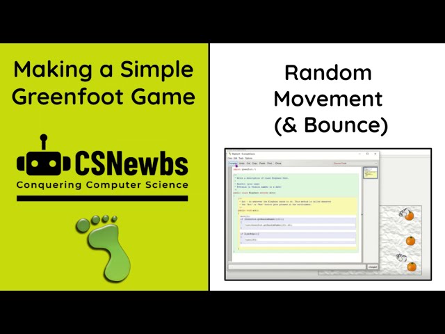 Greenfoot Guide 3 - Random Movement