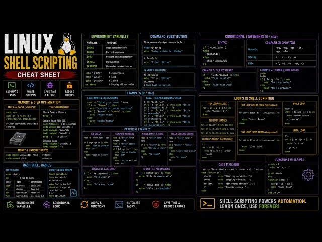 Linux Shell Scripting Complete Guide | Variables, If-Else, Loops & Functions