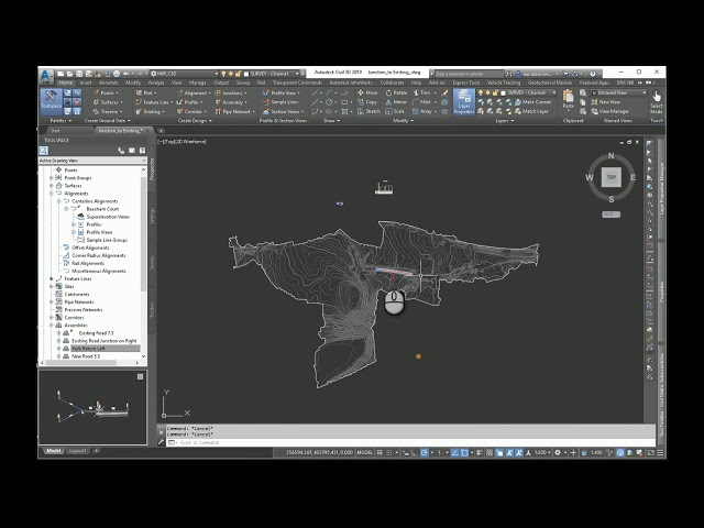 Tying into an Existing Road with AutoCAD Civil 3D