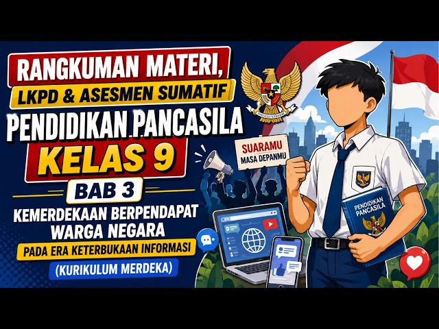 Grade 9 Pancasila Education Summary Chapter 3: Citizens' Freedom of Speech in the Era of Informat...