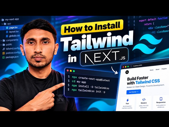 How to Install Tailwind in Nextjs