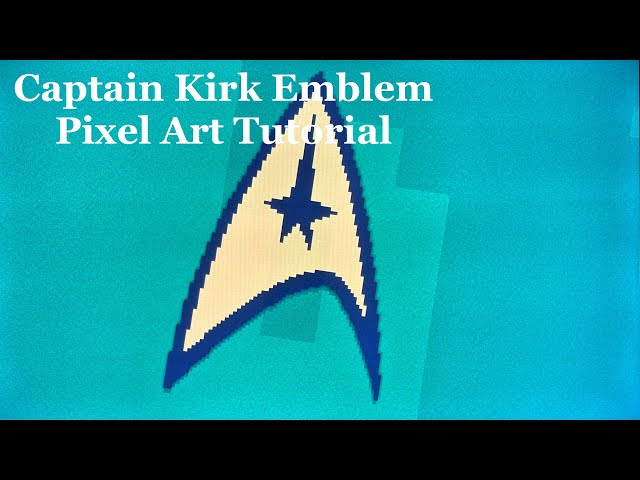 Minecraft Captain Kirk Badge | Pixel Art Tutorial