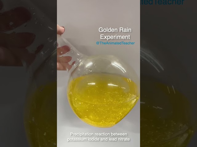 Golden rain experiment chemistry