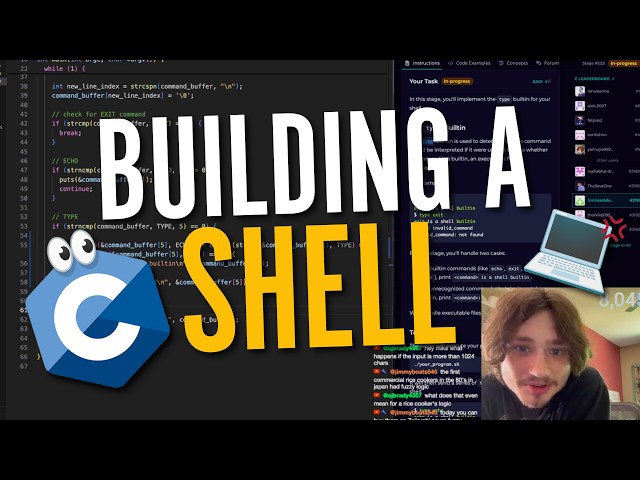 Building a Shell in C From Scratch - Ep. 1 | REPL, Tokens & Built-in Commands (echo, exit, etc.)