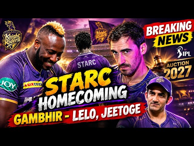 IPL 2027: Mitch Starc KKR Homecoming confirmed | Ami KKR Hai Taiyaar