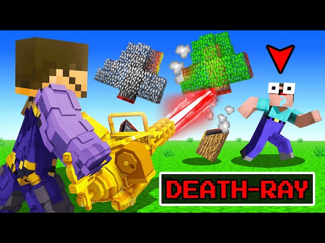 Using a DEATH RAY in Minecraft (Insane Craft)