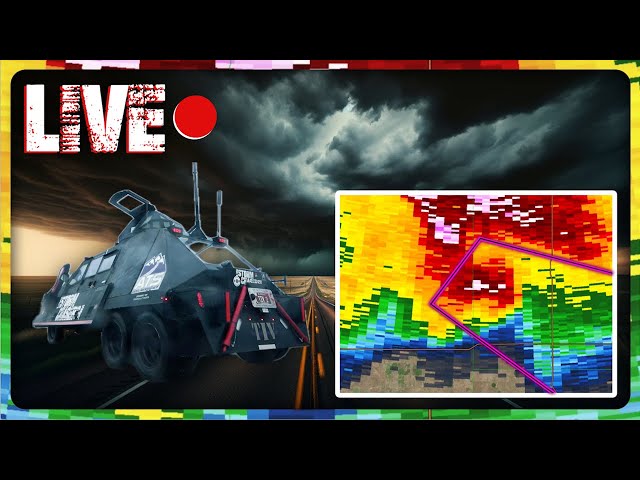 Tornado Risk! | LIVE Chase With TIV-2