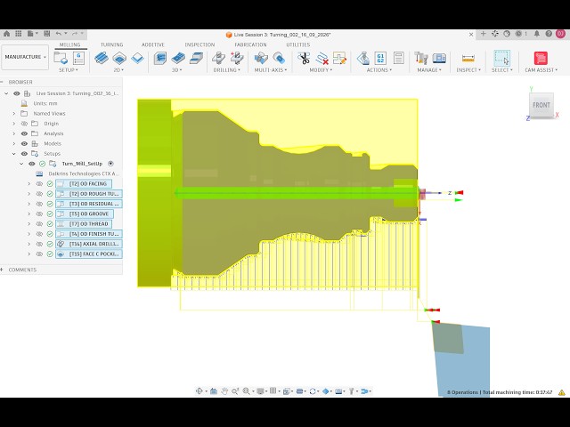 Fundamentals of CNC Turn-Mill Programming with Fusion 360 | SINUMERIK 840D sl CNC