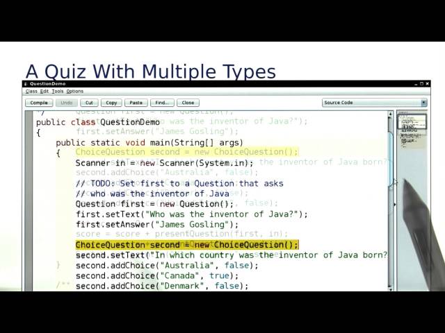 Mixing Question Types - Intro to Java Programming