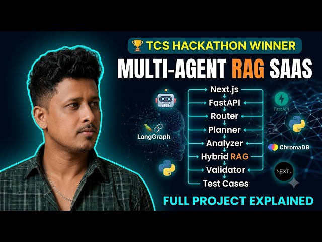 🏆 TCS Hackathon Winning AI Project | Multi-Agent RAG SaaS App Explained | Full Architecture & Sc