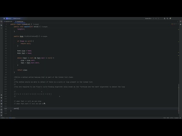 Data Structures and Algorithms: hasLoop method