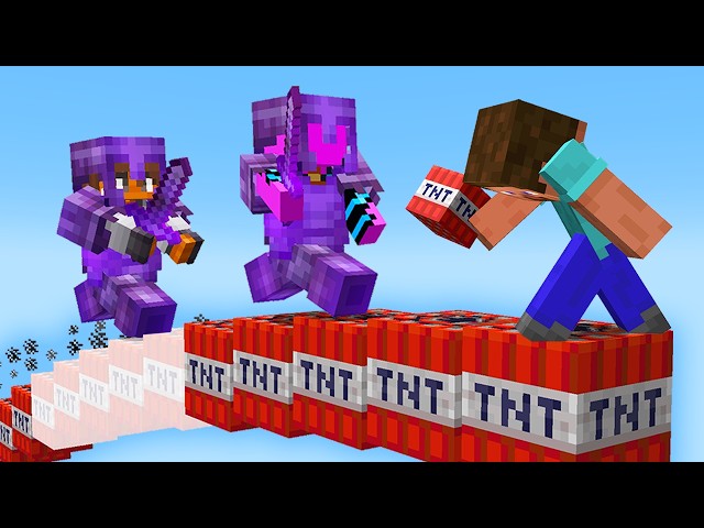 Escaping Hunters using Mega-TNT Traps