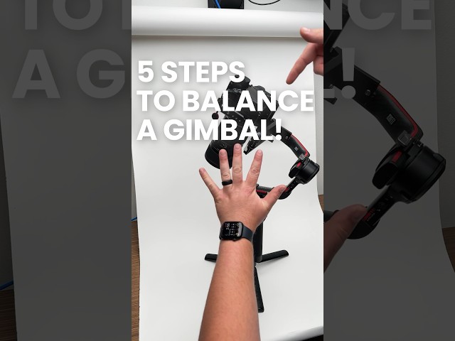 Balance a gimbal in 60 seconds! #gimbal #djirs3pro #videography