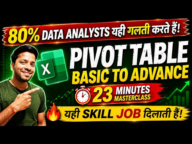 How to Create Pivot Table in Ms Excel | Use of Pivot Table | Basic and Advance Pivot Table Tutorial