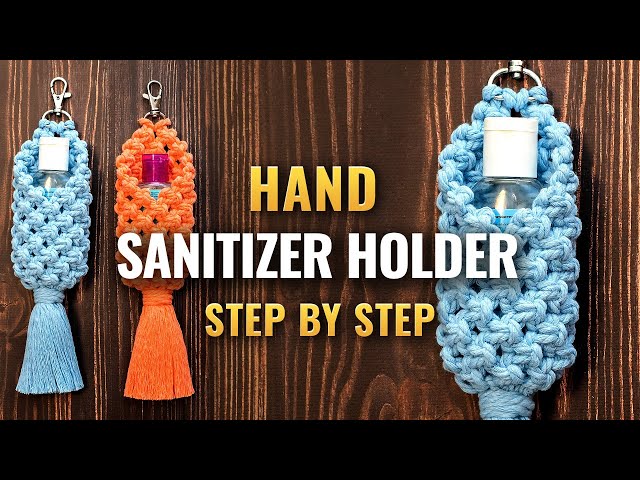 Macrame Hand Sanitizer Holder DIY | Macrame DIY | Macrame Sanitizer Holder for Bags