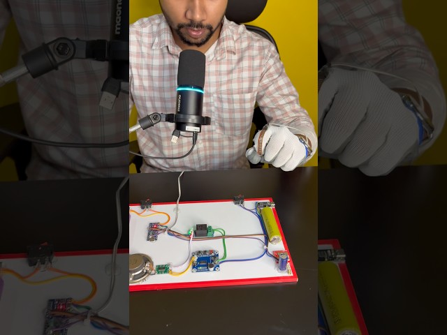 Smart Coma Patient Assistance Glove using Arduino & GSM! 🚨 SMS + Voice Alert #shorts