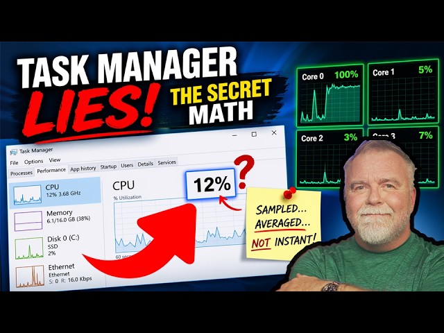 Task Manager is LYING About Your CPU Usage (Here's the Truth)